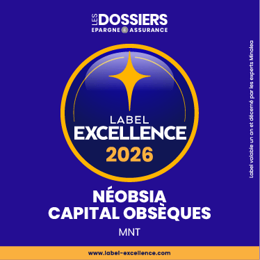 Logo label d'excellence 2026 - Néobsia capital obsèques