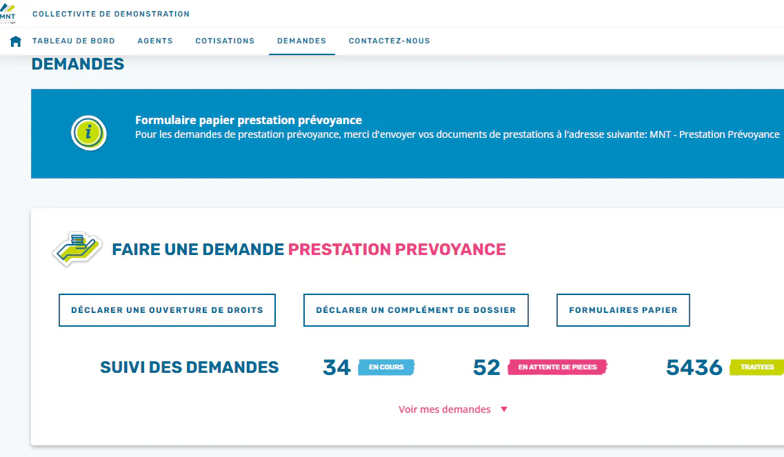 EspaceEmployeur_Demandeprestationprevoyance