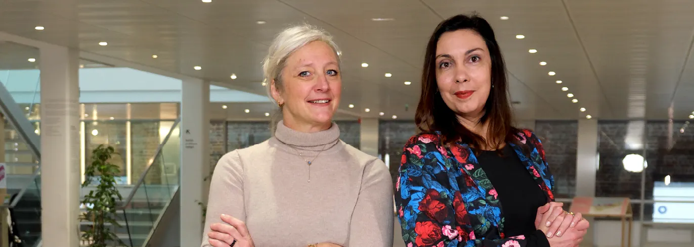 Mathilde Vanderrusten et Delphine Le Vergos, respectivement directrice adjointe et directrice du pôle démocratie locale & éducation populaire de la communauté urbaine de Dunkerque.