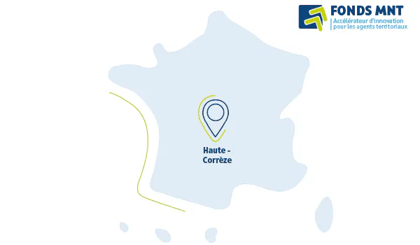 Localisation de la Haute Corrèze sur une carte de France
