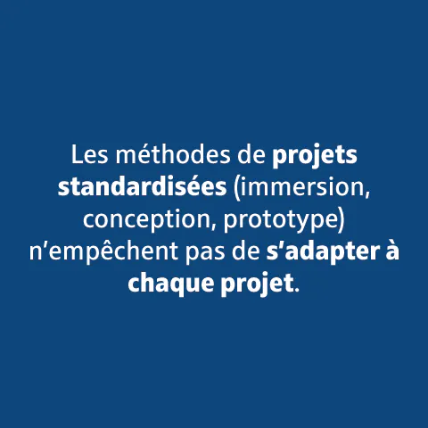 Les méthodes de projets standardisées n'empêchent pas de s'adapter à chaque projet.