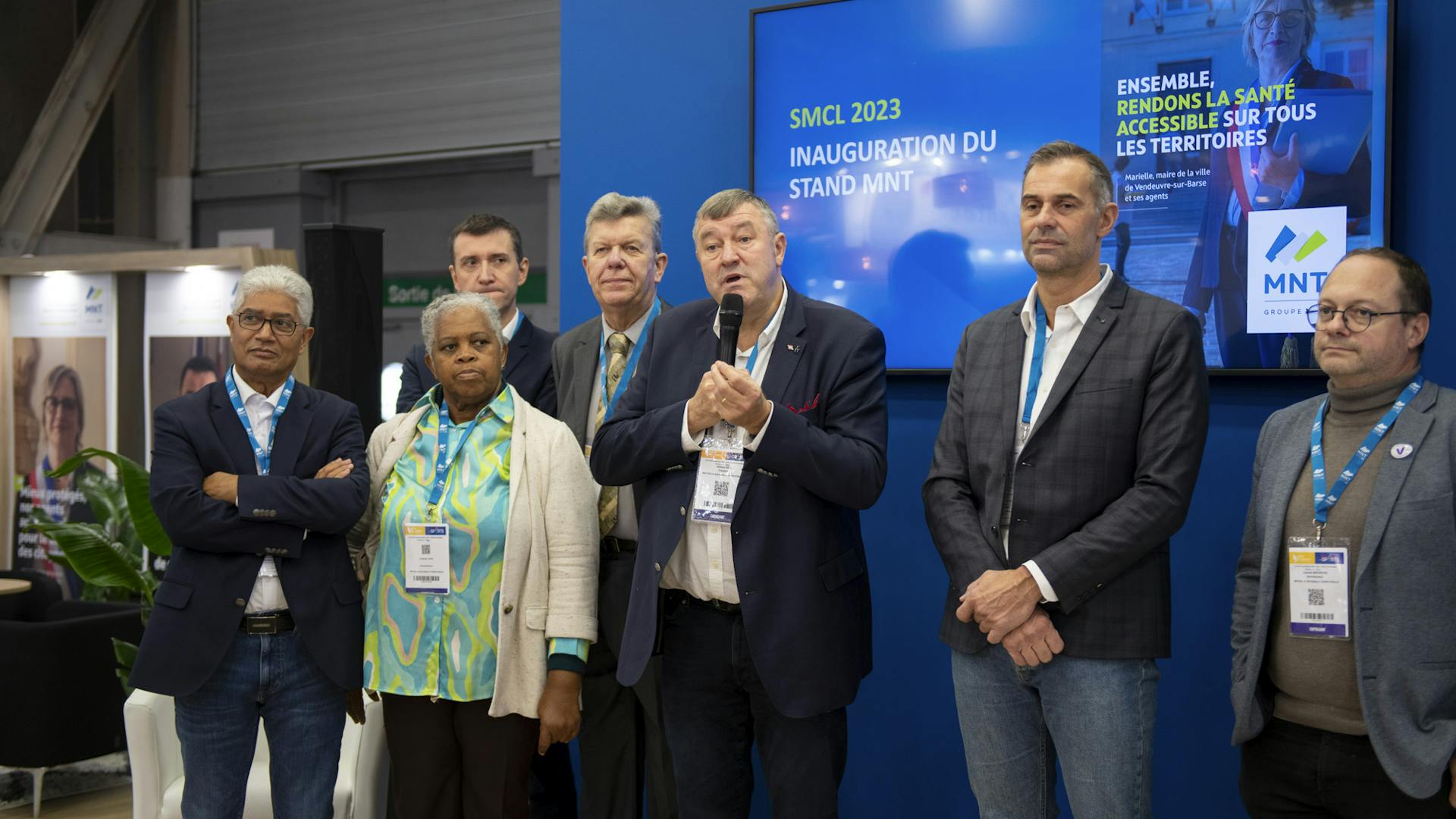 Inauguration du stand MNT Groupe VYV au Salon des maires 2023