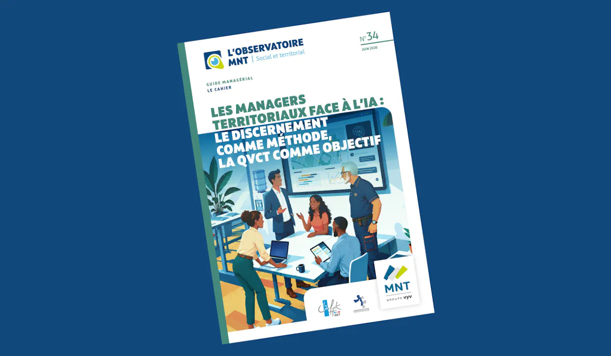 Couverture de l'étude 34 de l'Observatoire MNT sur fond bleu