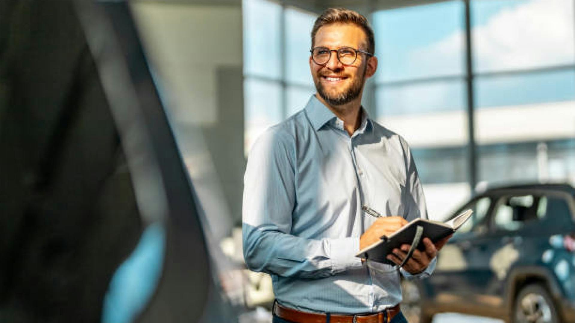 Autohändler in Autohaus