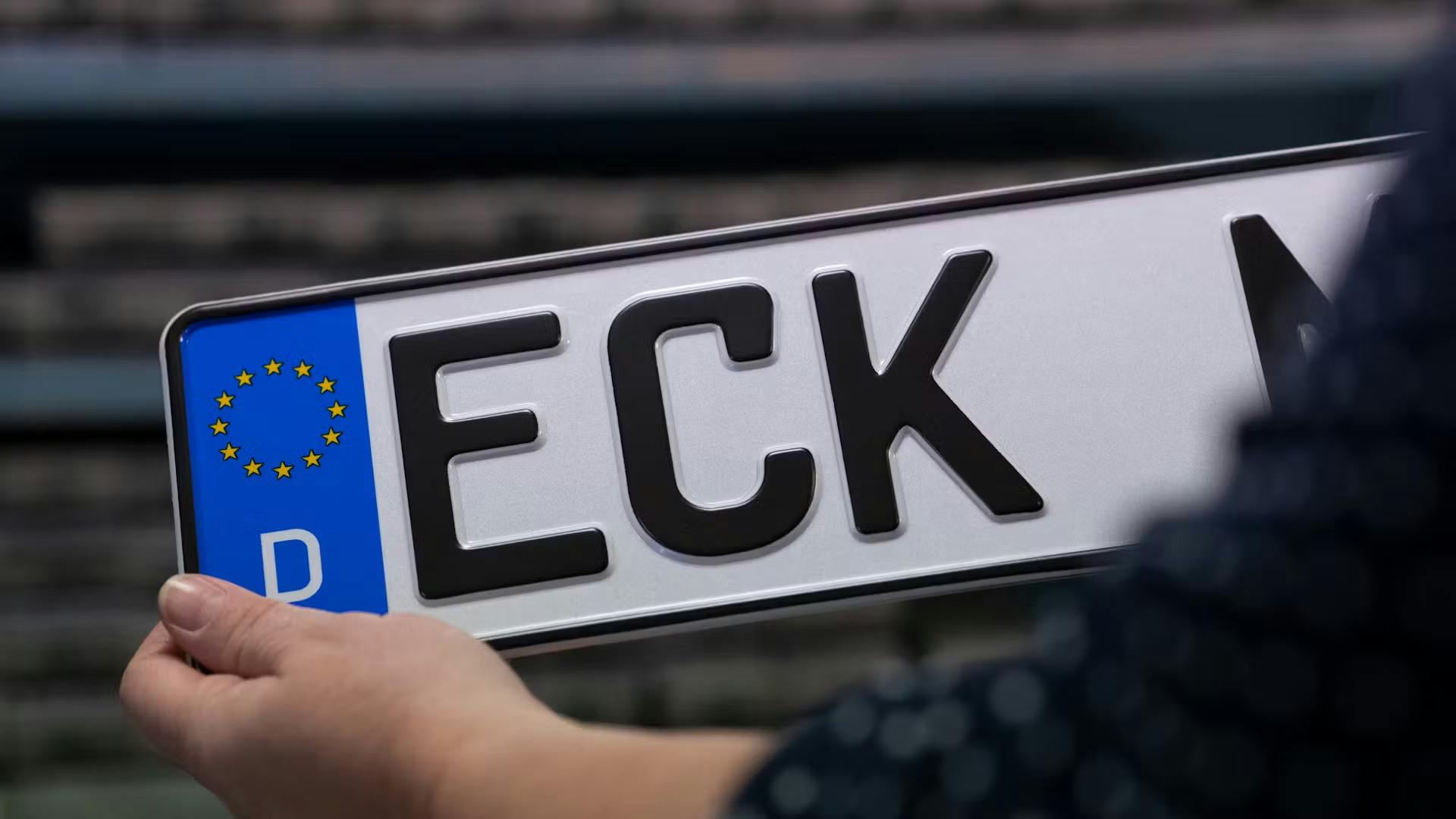 Nummernschild mit ECK für Eckernförder drauf