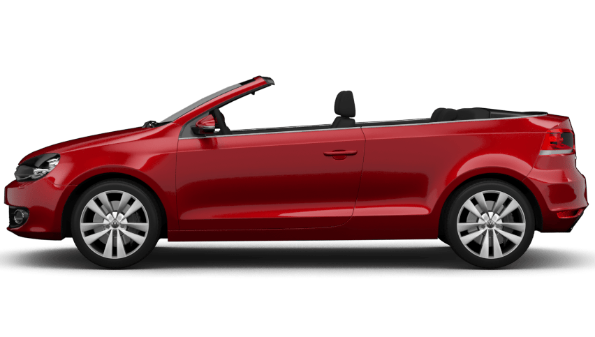 VW Golf 7 Cabrio in Rot