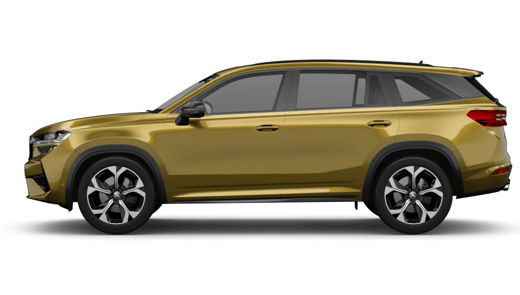 Škoda Kodiaq Sportline in Schwarz, seitliche Ansicht