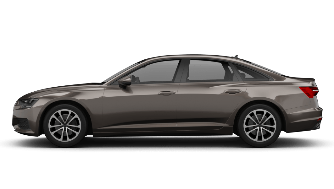 Audi A6 Limousine in Braun, seitliche Ansicht