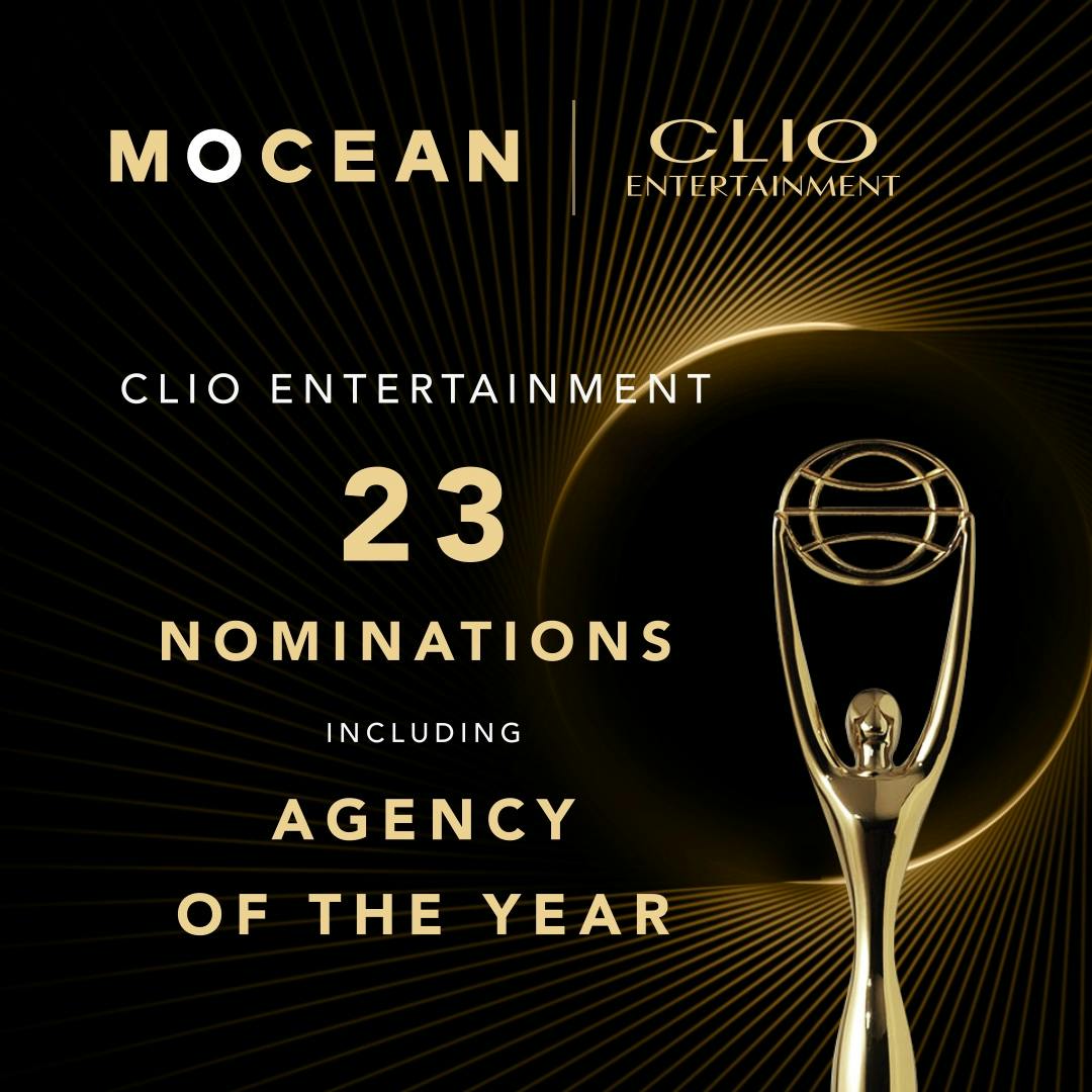 Announcing MOCEAN'S  23 Finalists Including Agency of the Year for the 2019 Clio Entertainment Awards hero image