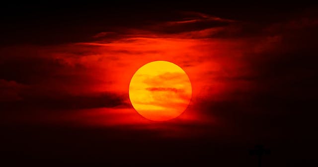red sky
