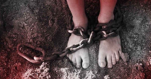 chained