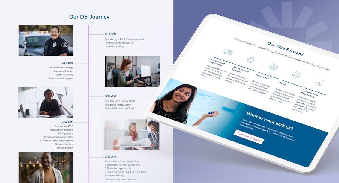 MSQ screen on tablet