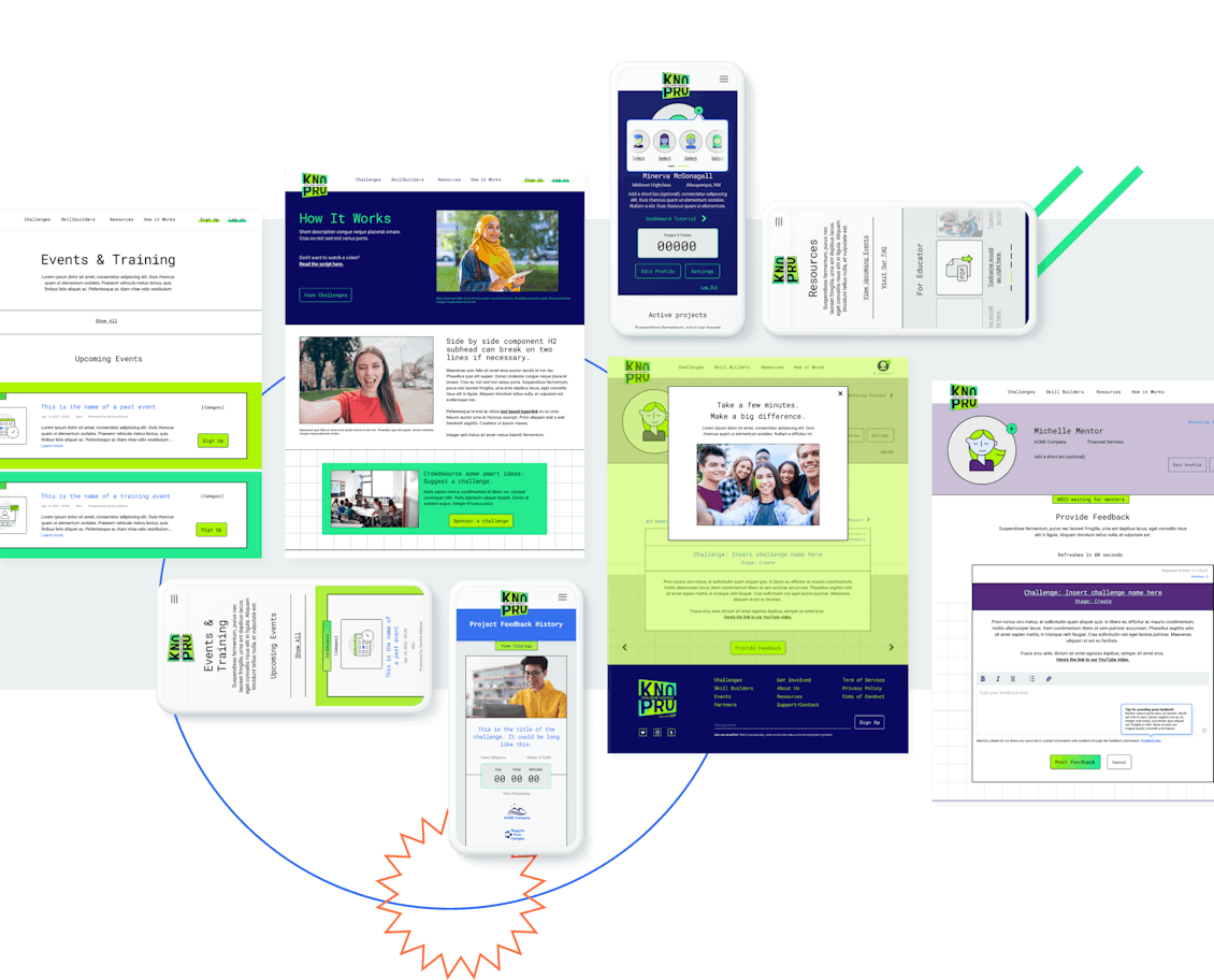 NAF KnoPro site screens