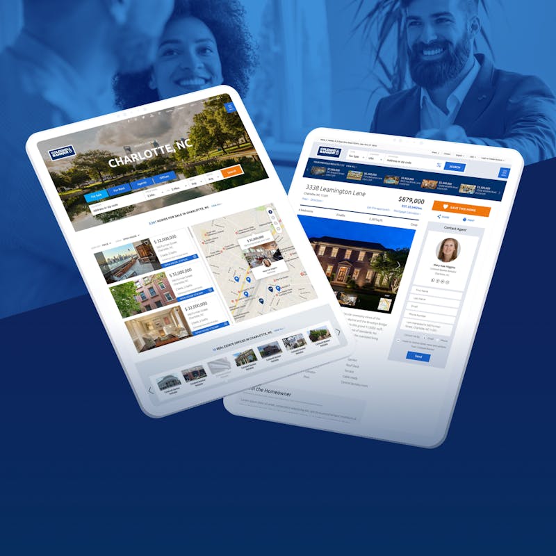 Coldwell Banker app on a tablet