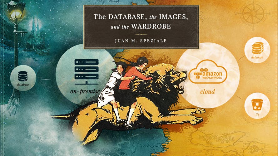 Illustration of the database, the images and the wardrobe