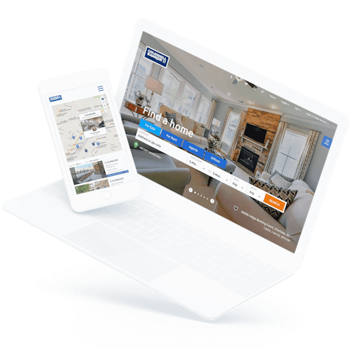 modus real estate coldwell banker site on a tablet