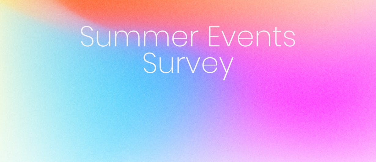 Summer Events Survey