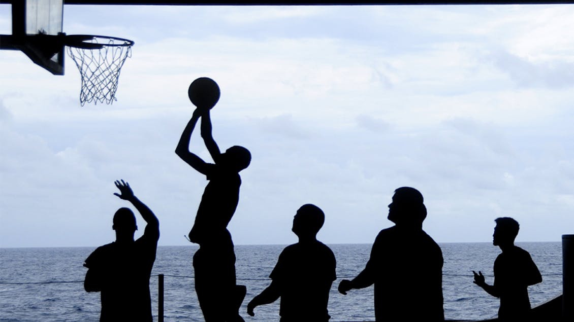 people playing basketball