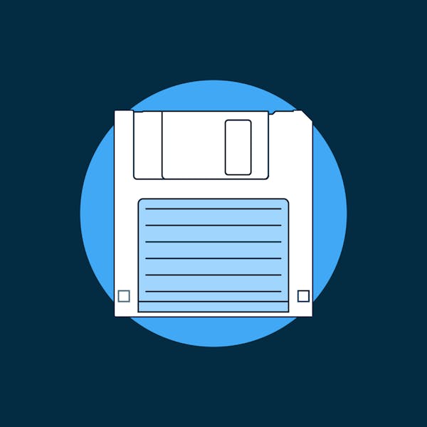 Illustration of a floppy disk