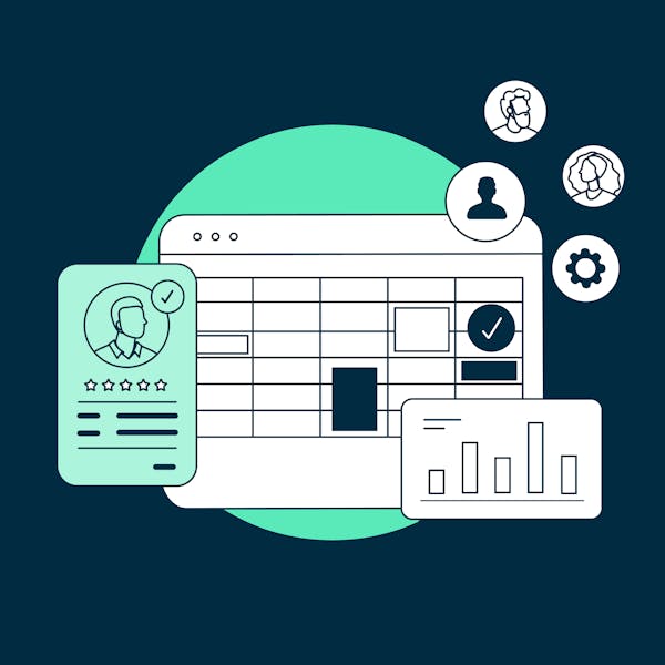 Illustration of intranet dashboard