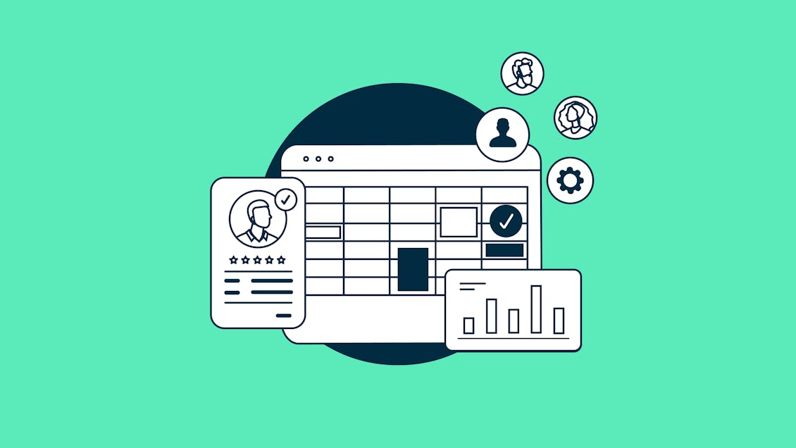 Illustration of intranet dashboard