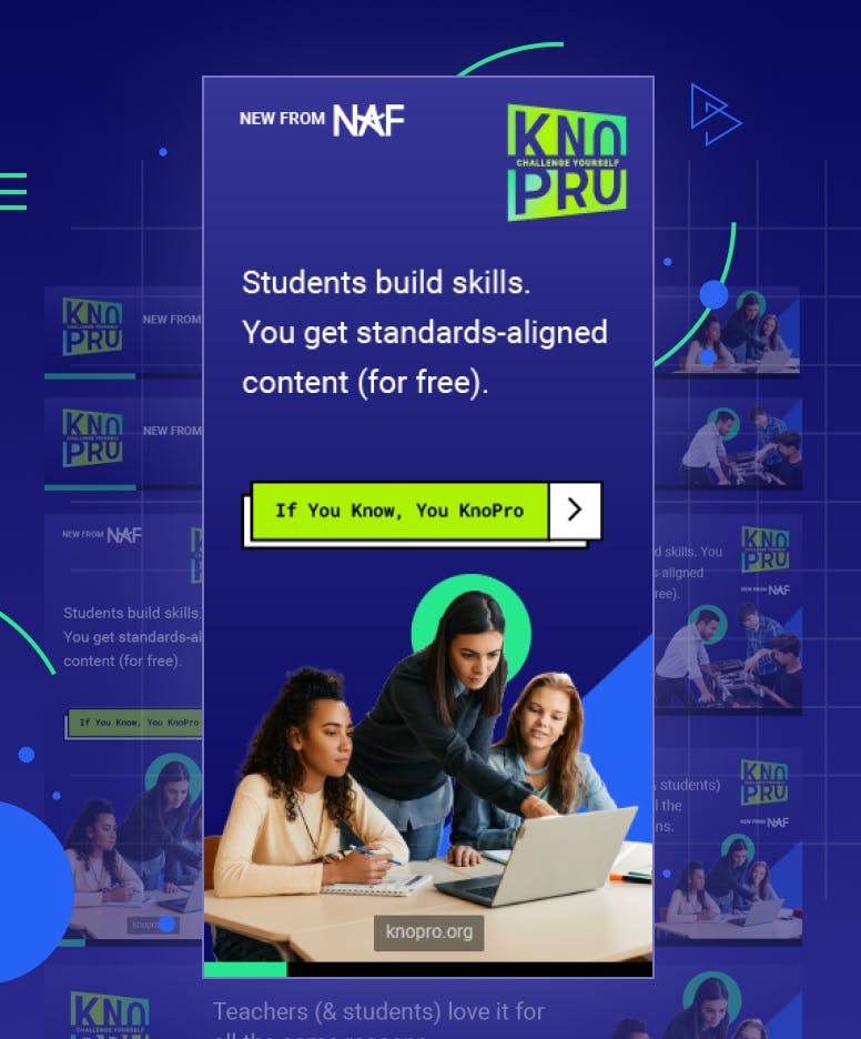 KnoPro Teacher Ad