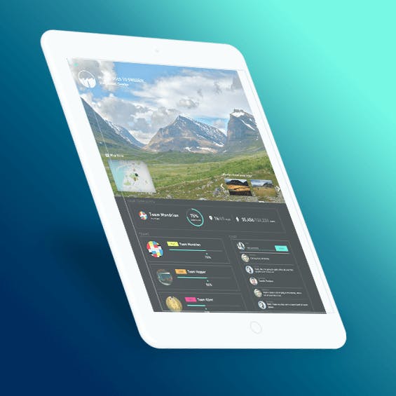 MODIVATE on a tablet screen