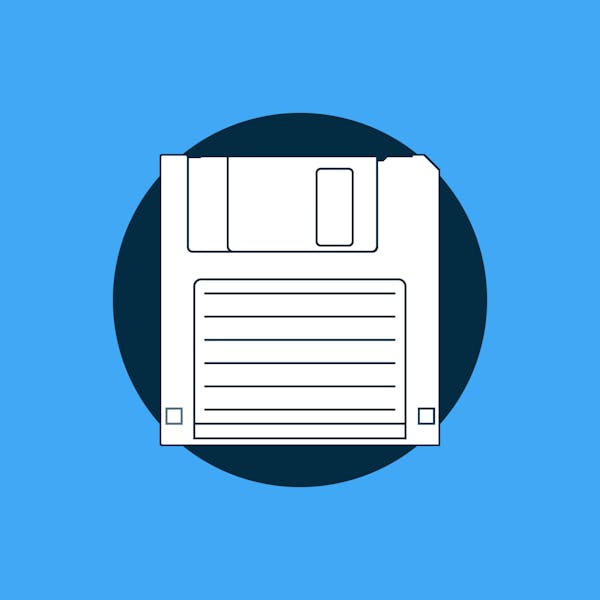 Illustration of a floppy disk