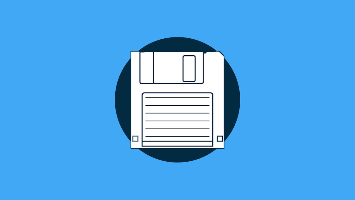 Illustration of a floppy disk