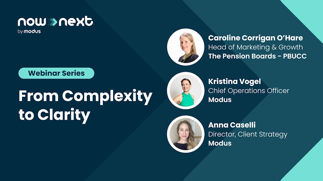 From Complexity to Clarity webinar promotion