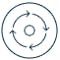 Bullseye with arrows icon