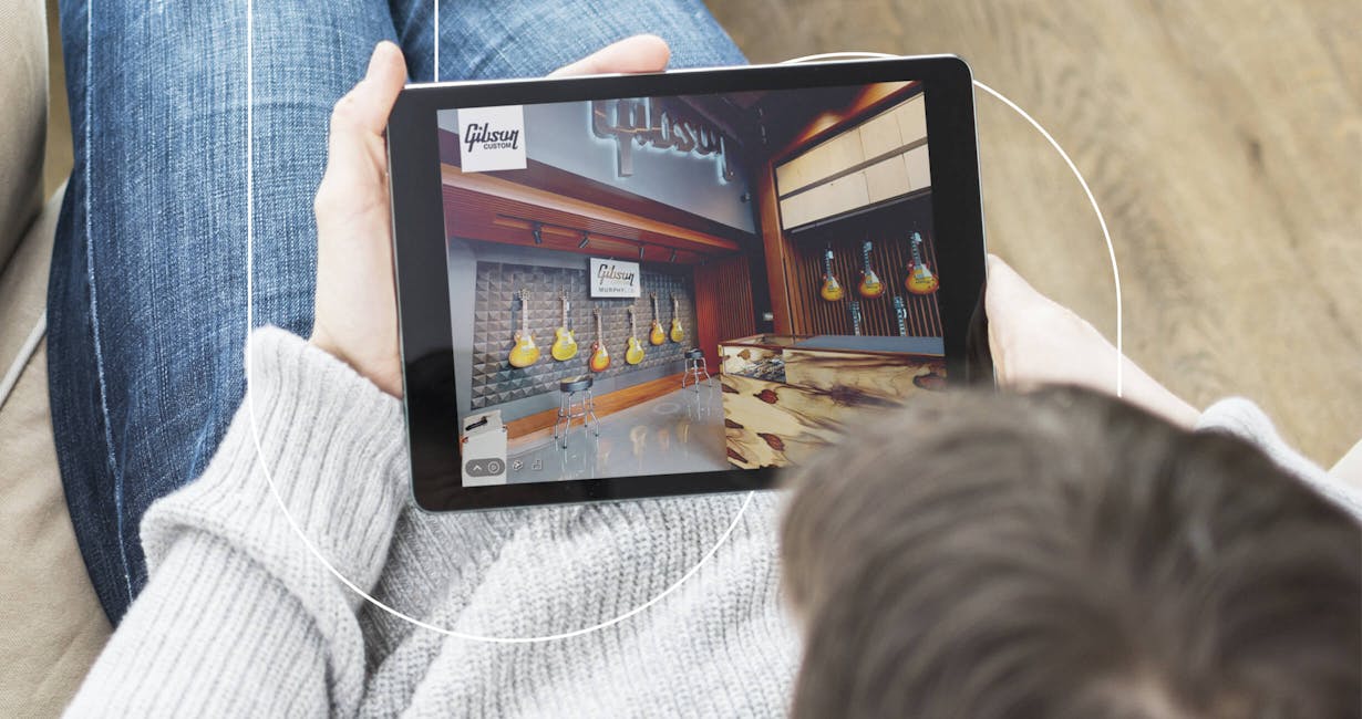 woman looking at an ipad