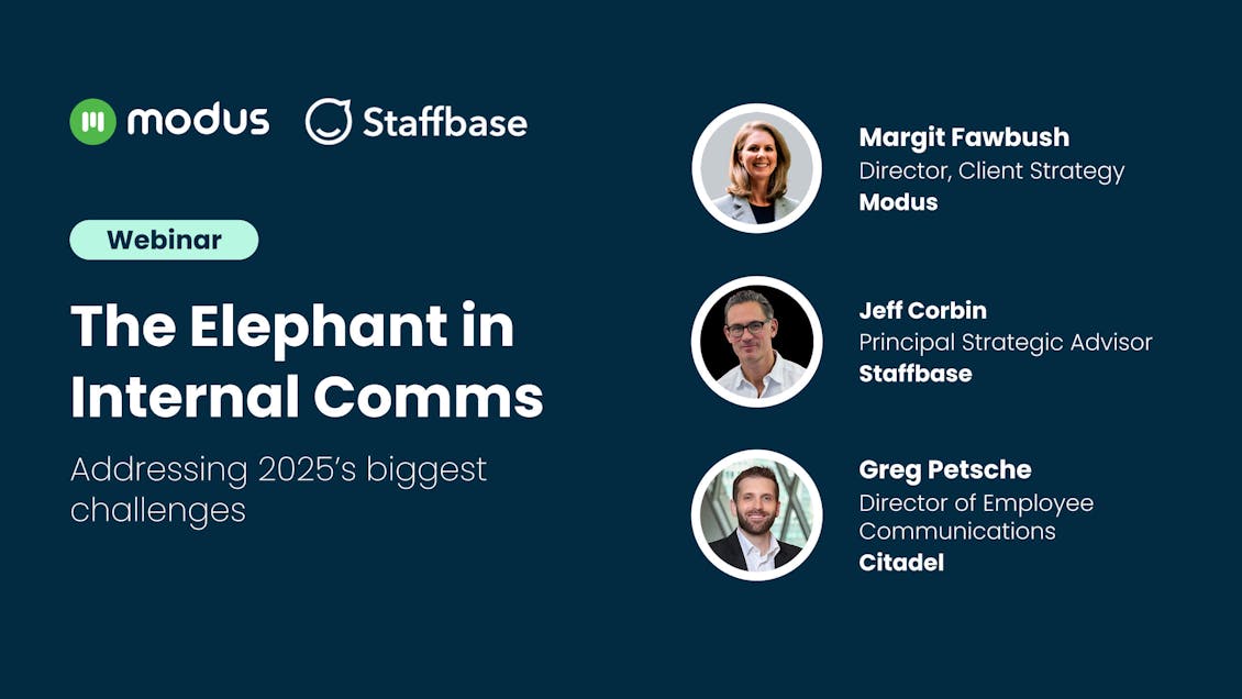 The Elephant in Internal Comms webinar recap promo