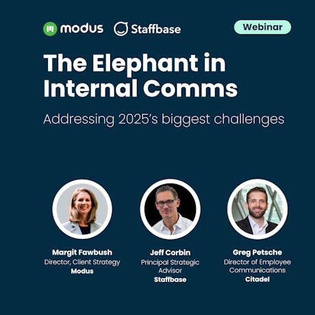 The Elephant in Internal Comms webinar recap promo