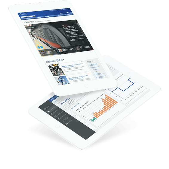 Dashboard interfaces on 2 tablets