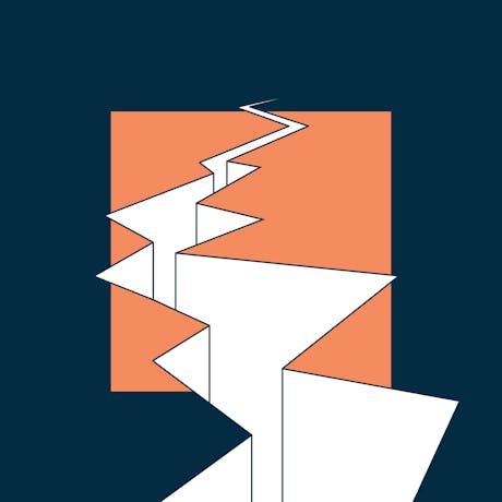 A crevice to represent the AI maturity gap