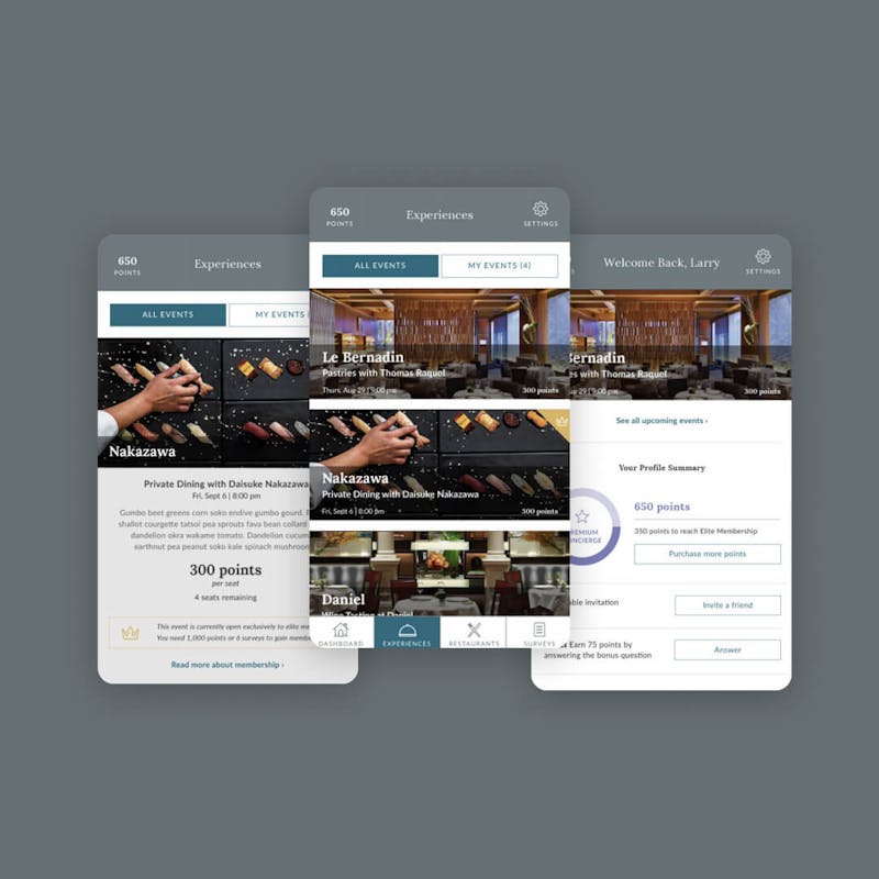 Renzell site on a phone and tablet screens