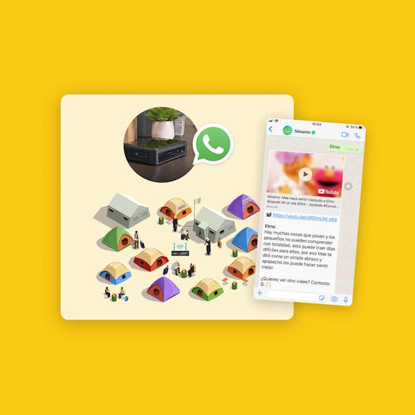 Whatsapp chat with the Sesame site 