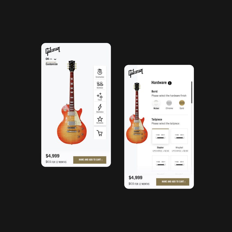 Gibson interface on a phone screen