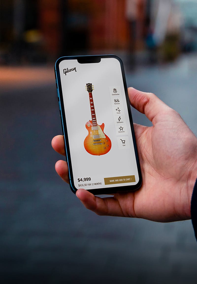 Gibson interface on a phone screen