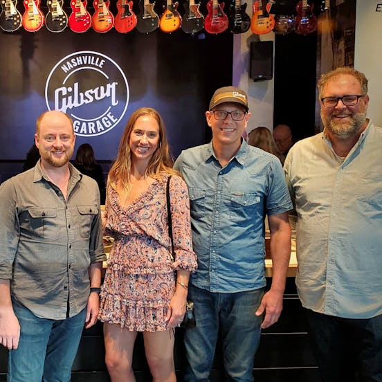 Modus team in the Gibson Garage