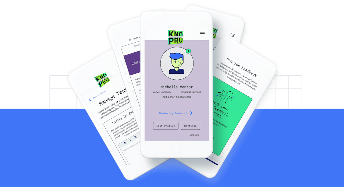 NAF KnoPro site on phone screens
