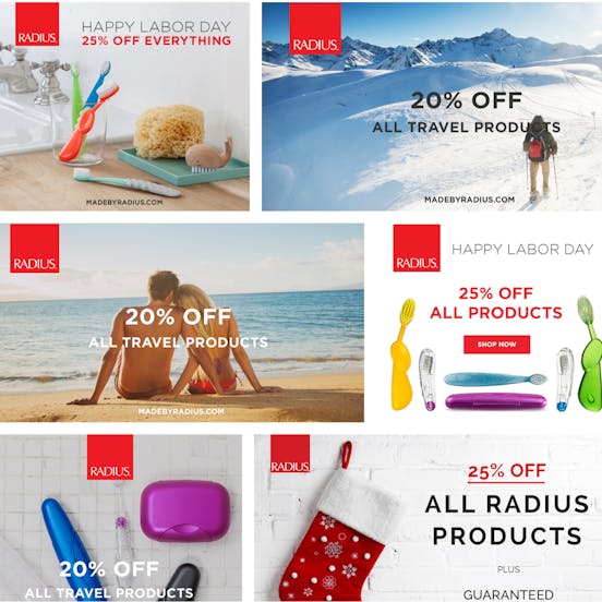 Different Radius discount ads 