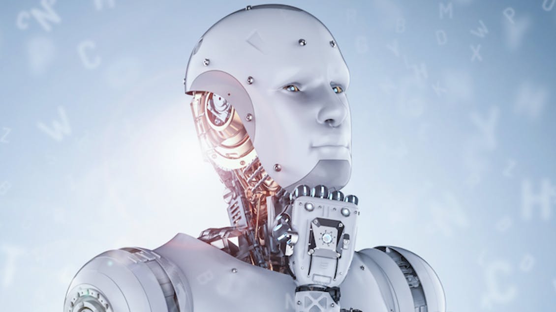 a robot thinking