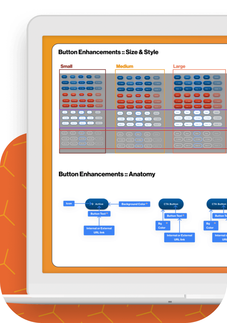 Laptop screen of Novartis content management system