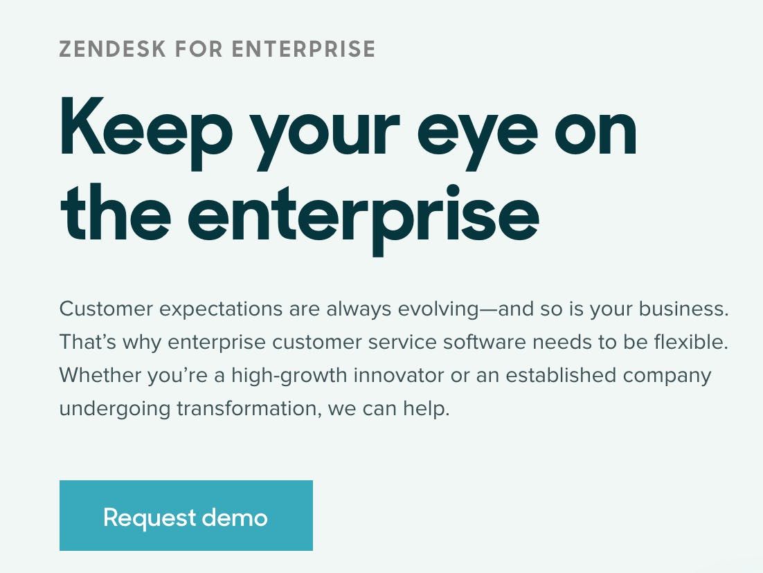 Zendesk for Enterprise