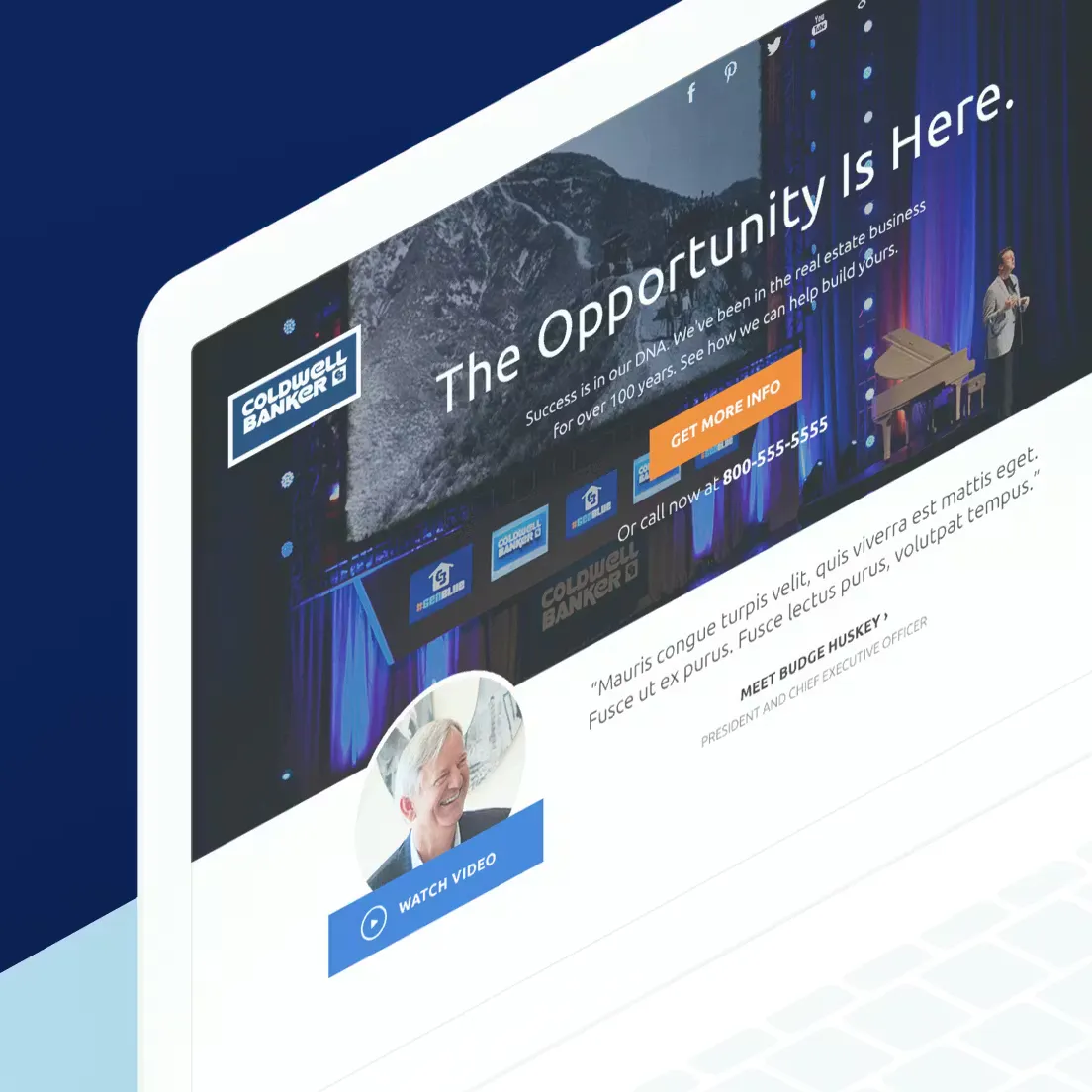 Coldwell Banker app on a computer