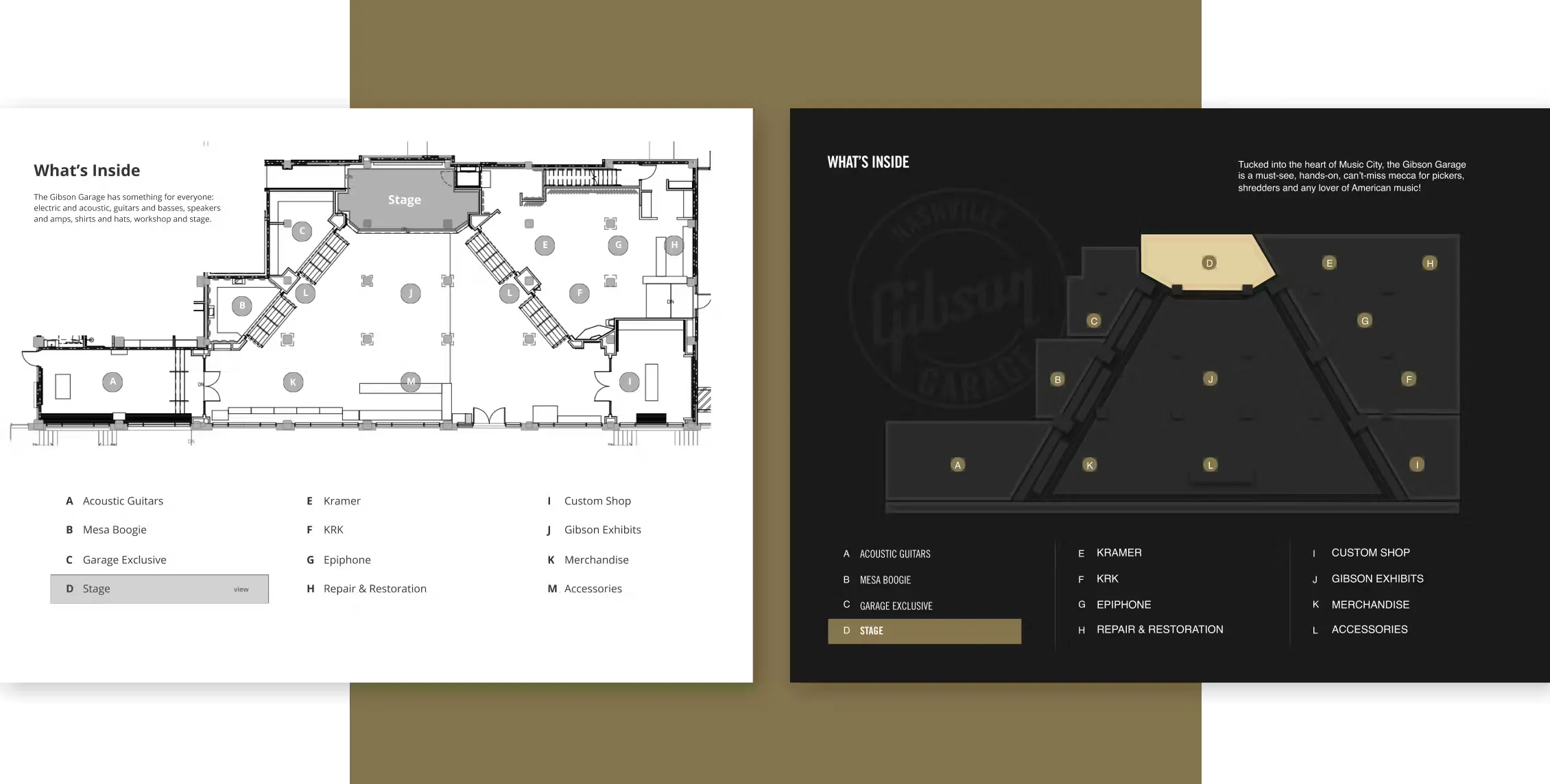 Gibson store map