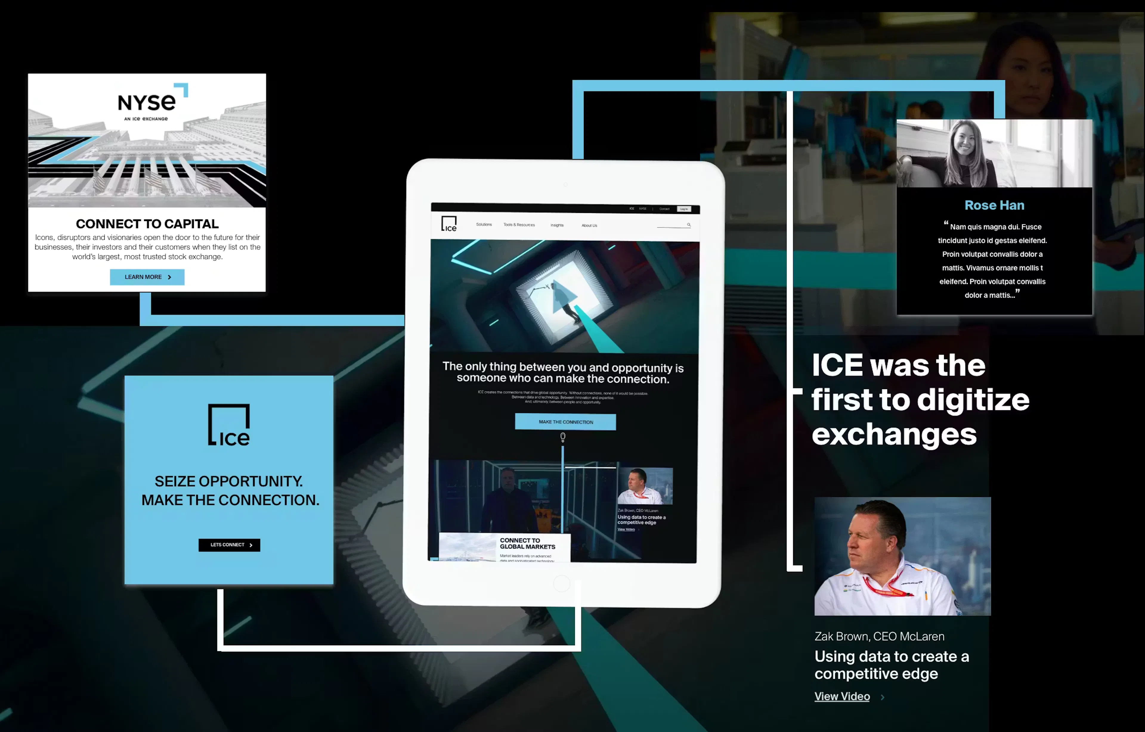 Image showing the new brand experience with McLaren Formula 1 team CEO Zach Brown as an example