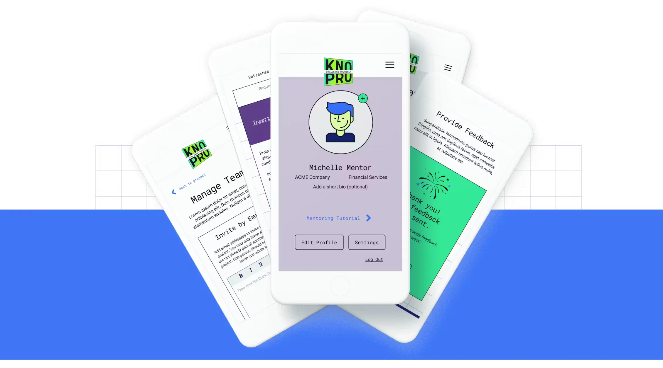 NAF KnoPro site on phone screens